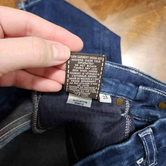 Seven 7 For All Mankind Jeans Womens 25 High Waist Gwenevere Skinny Made in USA - Picture 8 of 9